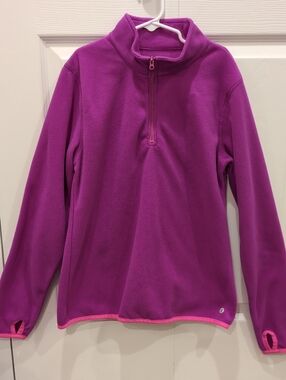 Xersion Girls' Magenta Half-Zip Fleece Pullover